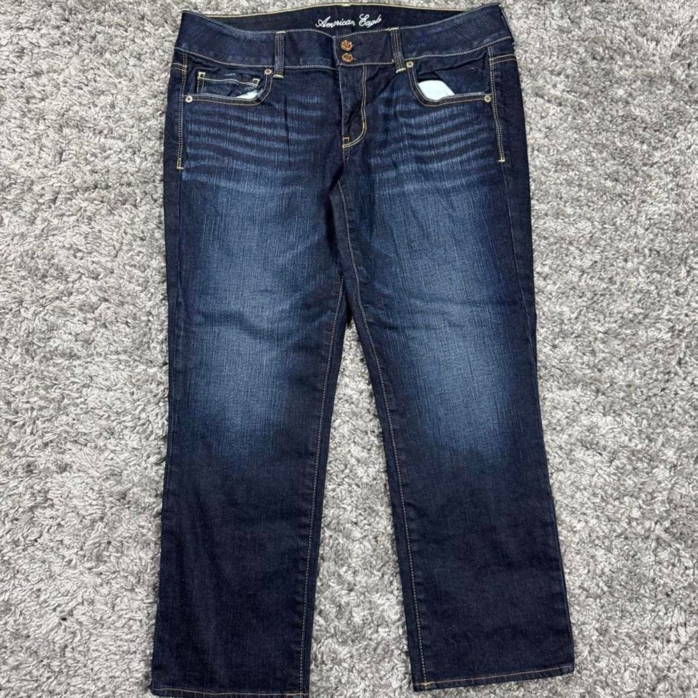 American Eagle Artist Bootcut Jeans Women's Size 12 Regular Dark Wash